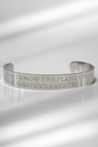 12mm Jeremiah 29:11 Stainless Steel Bangle - A Meaningful Mood