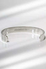 12mm Jeremiah 29:11 Stainless Steel Bangle - A Meaningful Mood