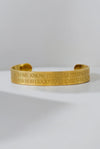 12mm Romans 8:28 18k Gold-Plated Bangle - A Meaningful Mood