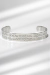 12mm Romans 8:28 Stainless Steel Bangle - A Meaningful Mood