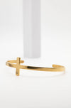 So Chic 18k Gold-Plated Cross Bangle - A Meaningful Mood