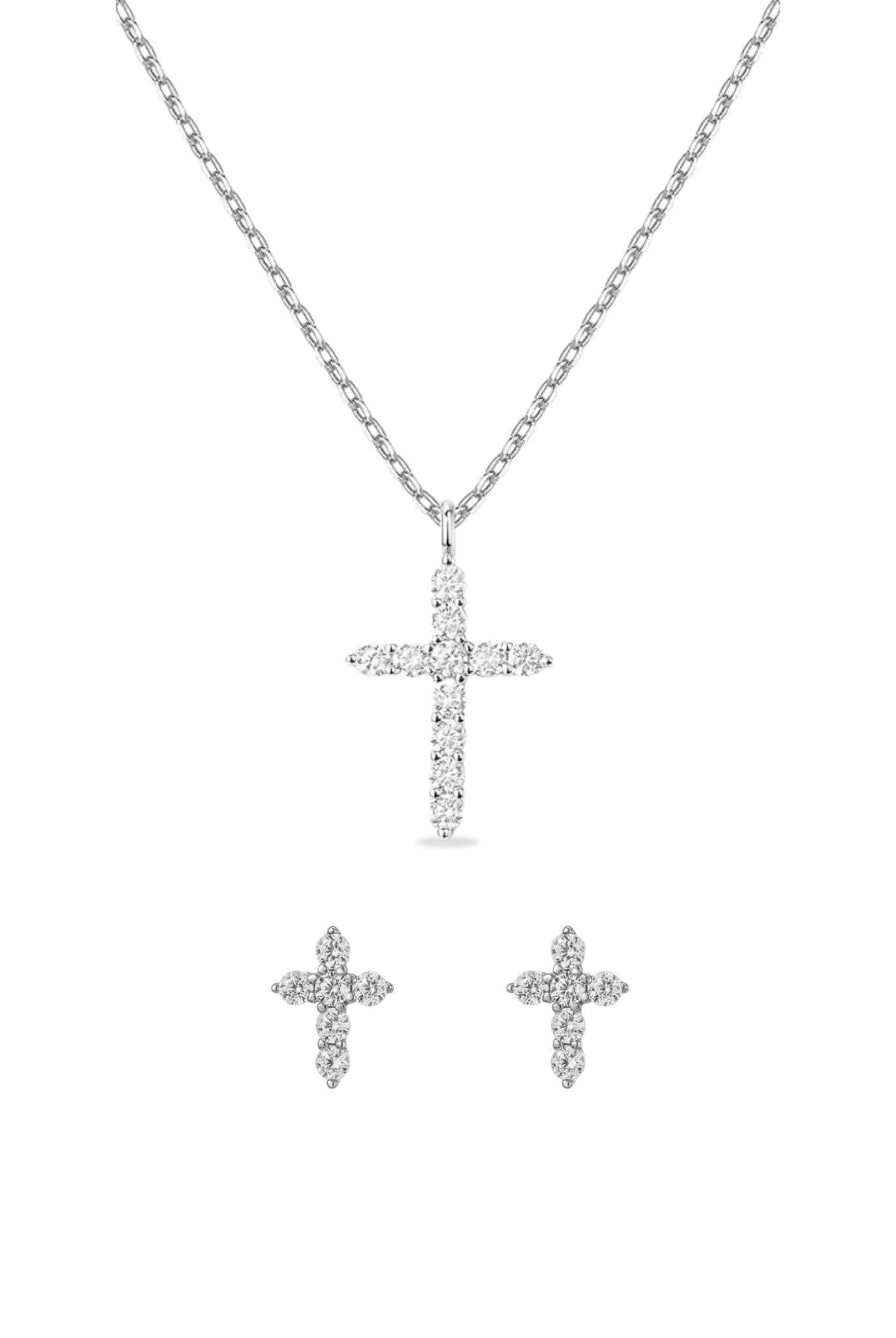 So Chic Luxe Cross Set Silver Tone - A Meaningful Mood