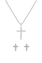 So Chic Luxe Cross Set Silver Tone - A Meaningful Mood