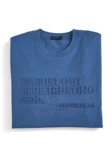 Trusting God Luxe Embossed Tee - A Meaningful Mood