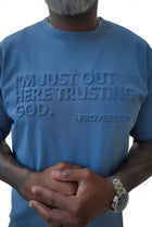 Trusting God Luxe Embossed Tee - A Meaningful Mood