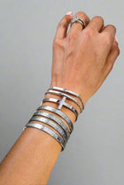 Exceedingly Abundantly 2pc Stainless Steel Bracelet Set - A Meaningful Mood