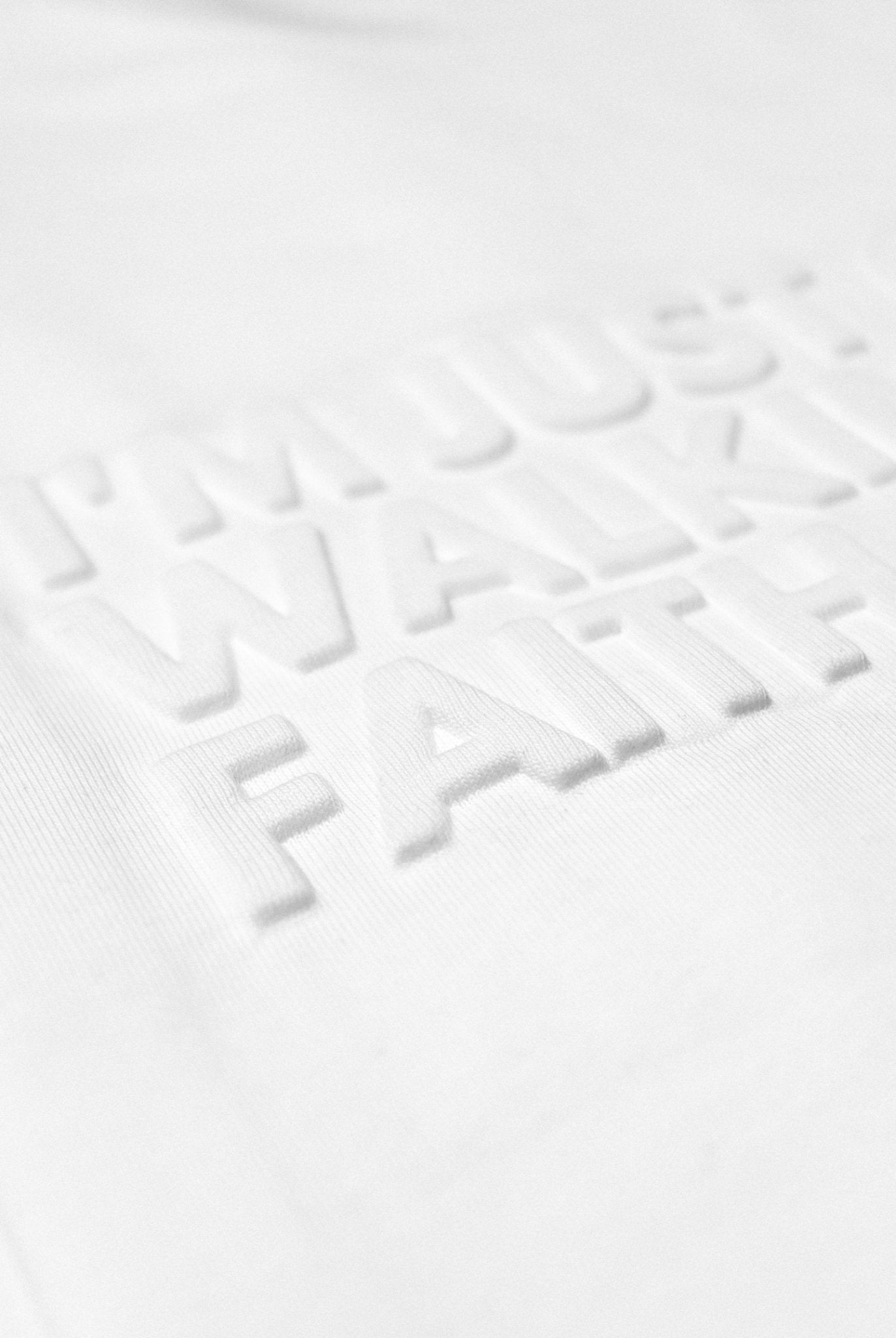 Walking By Faith Luxe Embossed Tee - A Meaningful Mood